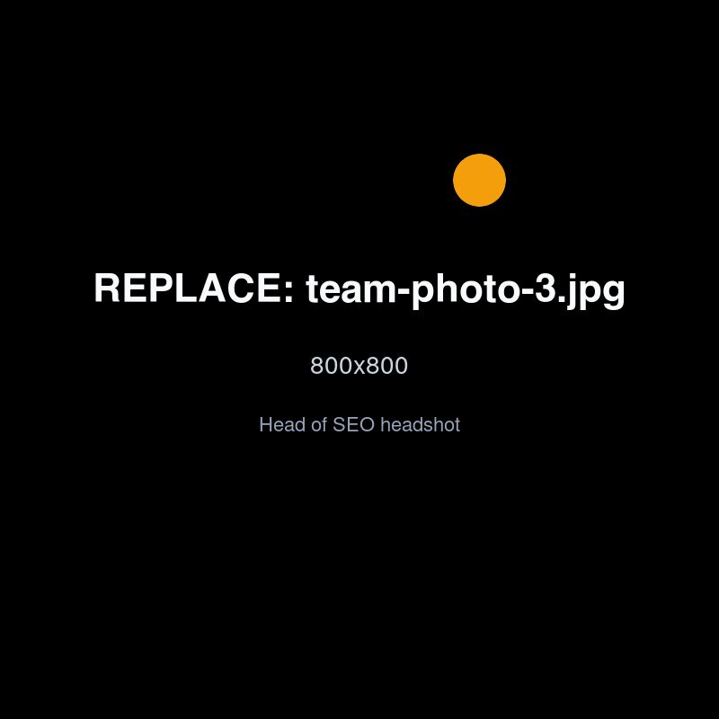B. SEO Lead photo placeholder